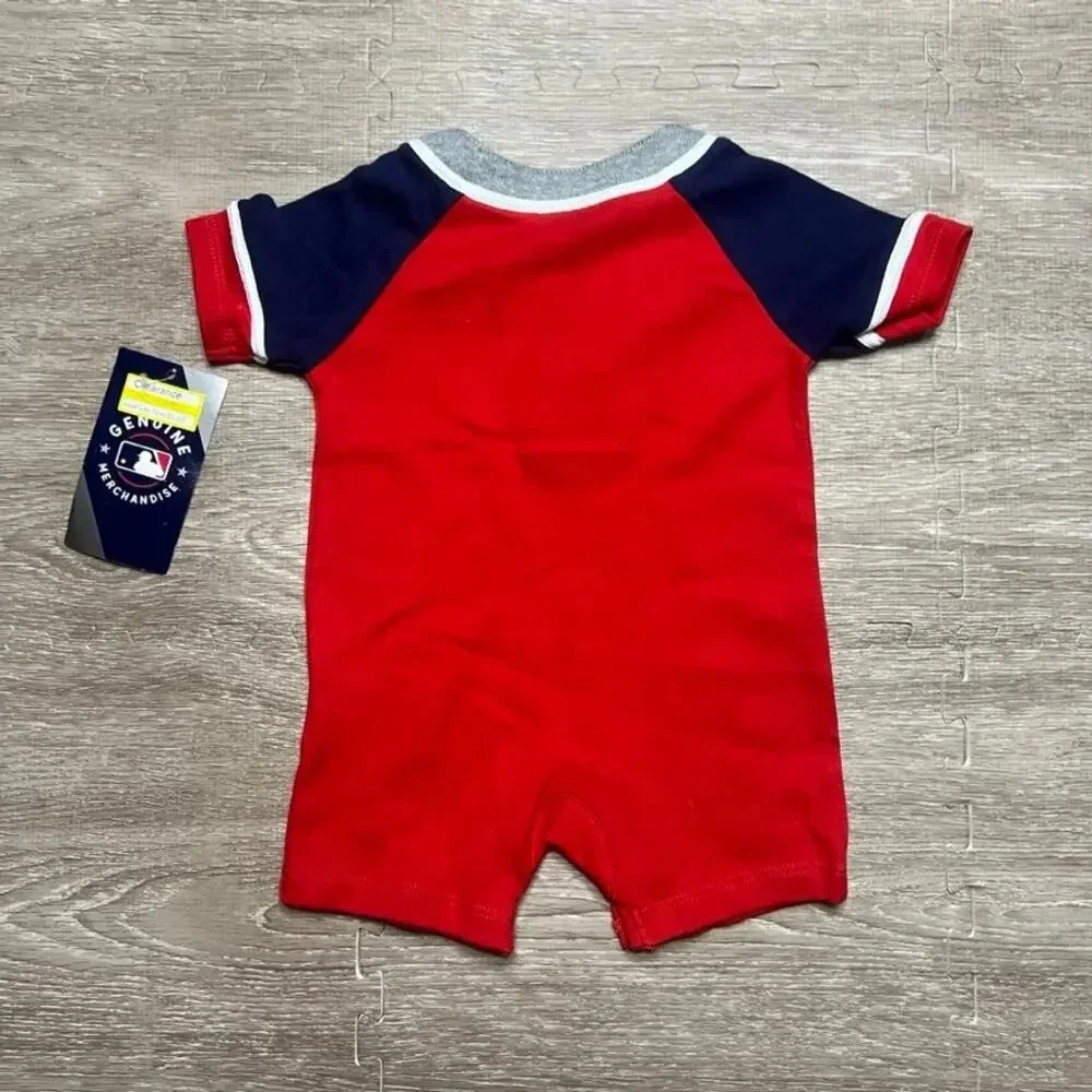 NWT Washington Nationals Baby 0/3 M Jumper‎ Jersey Red Sports Theme Durable